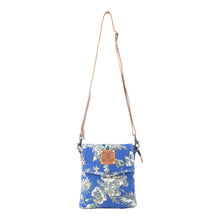 Load image into Gallery viewer, Myra Azure Bloom Crossbody Bag in Willow Blue