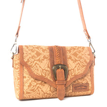 Load image into Gallery viewer, Yellowstone Maverick Sky Crossbody with Buckle in Amber