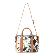 Load image into Gallery viewer, Myra Speckled Range Hairon Leather Concealed Carry Bag in Arctic Storm