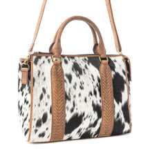 Load image into Gallery viewer, Myra Speckled Range Hairon Leather Concealed Carry Bag in Arctic Storm