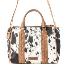 Load image into Gallery viewer, Myra Speckled Range Hairon Leather Concealed Carry Bag in Arctic Storm