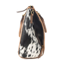 Load image into Gallery viewer, Myra Speckled Range Hairon Leather Concealed Carry Bag in Arctic Storm