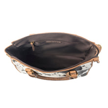 Load image into Gallery viewer, Myra Speckled Range Hairon Leather Concealed Carry Bag in Arctic Storm