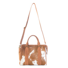 Load image into Gallery viewer, Myra Sierra Fawn Hairon Leather Concealed Carry Bag in Ivory Tan