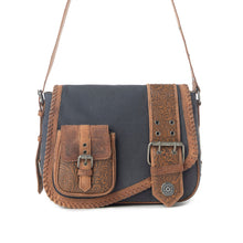 Load image into Gallery viewer, Myra Outlaw's Travels Leather Shoulder Bag in Copper Tan