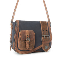 Load image into Gallery viewer, Myra Outlaw's Travels Leather Shoulder Bag in Copper Tan