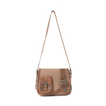 Load image into Gallery viewer, Myra Outlaw's Travels Leather Shoulder Bag in Burnt Sand