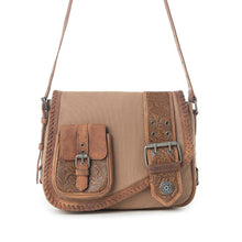 Load image into Gallery viewer, Myra Outlaw's Travels Leather Shoulder Bag in Burnt Sand