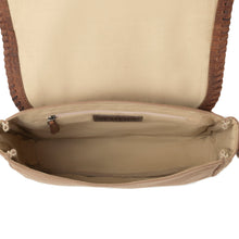 Load image into Gallery viewer, Myra Outlaw's Travels Leather Shoulder Bag in Burnt Sand