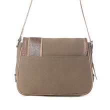 Load image into Gallery viewer, Myra Outlaw's Travels Leather Shoulder Bag in Rodeo Olive