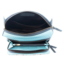 Load image into Gallery viewer, Myra Pueblo Charm Aztec Crossbody Bag in Frontier Blue