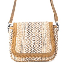 Load image into Gallery viewer, Myra Moonlace Range Woven Shoulder Bag in Mojave Beige