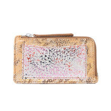 Load image into Gallery viewer, Myra Ashen Blush Leather Wallet in Mauve Snake Print
