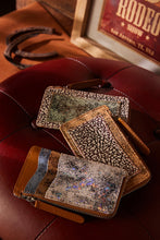 Load image into Gallery viewer, Myra Ashen Blush Leather Wallet in Mauve Snake Print