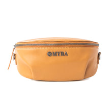 Load image into Gallery viewer, Myra Compass Mesa Leather Fanny Pack in Honey Cloud
