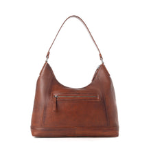 Load image into Gallery viewer, Myra Zidana Marlowe Dusk Veg Tanned Leather Bag in Western Wine