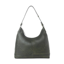 Load image into Gallery viewer, Myra Zidana Marlowe Dusk Veg Tanned Leather Bag in Twilight Smoke