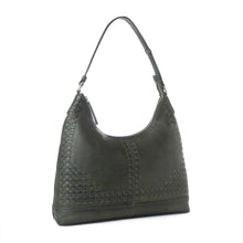 Load image into Gallery viewer, Myra Zidana Marlowe Dusk Veg Tanned Leather Bag in Twilight Smoke
