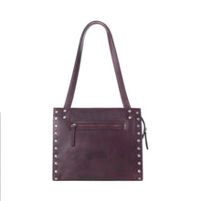 Load image into Gallery viewer, Myra Zidana Aria Amethyst Veg Tanned Leather Tote Bag in Royale Mauve