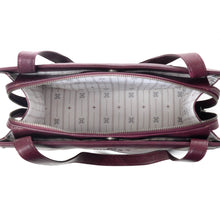 Load image into Gallery viewer, Myra Zidana Aria Amethyst Veg Tanned Leather Tote Bag in Royale Mauve