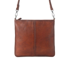 Load image into Gallery viewer, Myra Zidana El Paso Twin Veg Tanned Leather Crossbody Bag in Wildwood Red