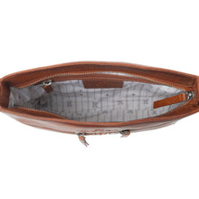 Load image into Gallery viewer, Myra Zidana El Paso Twin Veg Tanned Leather Crossbody Bag in Wildwood Red