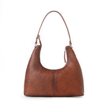 Load image into Gallery viewer, Myra Zidana Winchester Loop Veg Tanned Leather Shoulder Bag in Maple Glaze