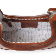 Load image into Gallery viewer, Myra Zidana Winchester Loop Veg Tanned Leather Shoulder Bag in Maple Glaze