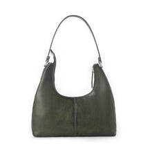 Load image into Gallery viewer, Myra Zidana Winchester Loop Veg Tanned Leather Shoulder Bag in Midnight Olive