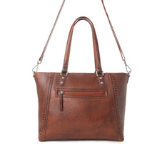 Load image into Gallery viewer, Myra Zidana Arista Bloom Veg Tanned Leather Handbag in Amberwood