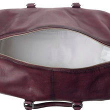 Load image into Gallery viewer, Myra Zidana Sundown Plains Veg Tanned Leather Traveller Bag in Dusty Berry