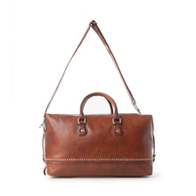 Load image into Gallery viewer, Myra Zidana Sundown Plains Veg Tanned Leather Traveller Bag in Auburn Ember