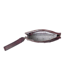 Load image into Gallery viewer, Myra Zidana Bandera Ridge Veg Tanned Leather Wristlet in Dusty Rose