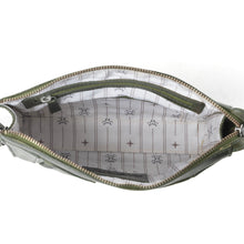 Load image into Gallery viewer, Myra Zidana Bandera Ridge Veg Tanned Leather Wristlet in Desert Pine