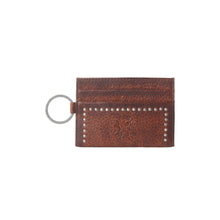Load image into Gallery viewer, Myra Zidana Steelhoof Studded Veg Tanned Leather Wallet in Dark Timber