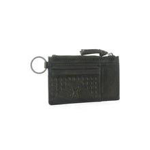 Load image into Gallery viewer, Myra Zidana Vino Braided Veg Tanned Leather Wallet in Moss Noir