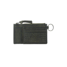 Load image into Gallery viewer, Myra Zidana Vino Braided Veg Tanned Leather Wallet in Moss Noir