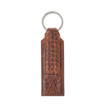 Load image into Gallery viewer, Myra Zidana Ardan Artistry Veg Tanned Leather Keyfob in Wild Ember
