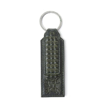 Load image into Gallery viewer, Myra Zidana Ardan Artistry Veg Tanned Leather Keyfob in Sage Shadow