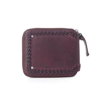 Load image into Gallery viewer, Myra Zidana Dante Men's Veg Tanned Leather Wallet in Plumwood