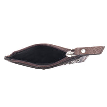 Load image into Gallery viewer, Myra Briar Creek Handtooled Leather Credit Card Holder in Heritage Brown