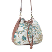 Load image into Gallery viewer, Myra Old Soul Bucket Bag in Alpine White