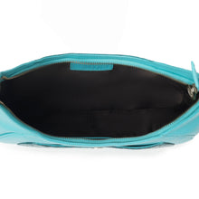 Load image into Gallery viewer, Myra Alanna Embossed Leather Bag in Prairie Aqua