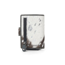 Load image into Gallery viewer, Myra Monsoon Ink Hairon Leather Credit Card Holder in Dust Black
