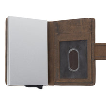 Load image into Gallery viewer, Myra Laredo Trail Leather Credit Card Holder in Smoky Walnut