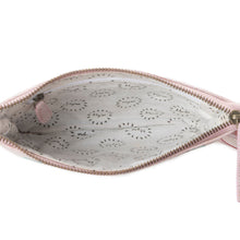 Load image into Gallery viewer, Myra ThunderFly Fringed Leather Bag in Sundown Blush