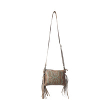 Load image into Gallery viewer, Myra ThunderFly Fringed Leather Bag in Mojave Brown