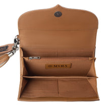 Load image into Gallery viewer, Myra Wildflower Story Handtooled Leather Wallet in Earth Bloom