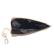 Load image into Gallery viewer, Myra Summer Grove Embossed Leather Credit Card Holder in Desert Taupe