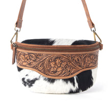 Load image into Gallery viewer, Myra Wildwood Handtooled Bag in Walnut Crest